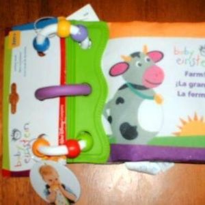 Rare infant baby boy teether ring book